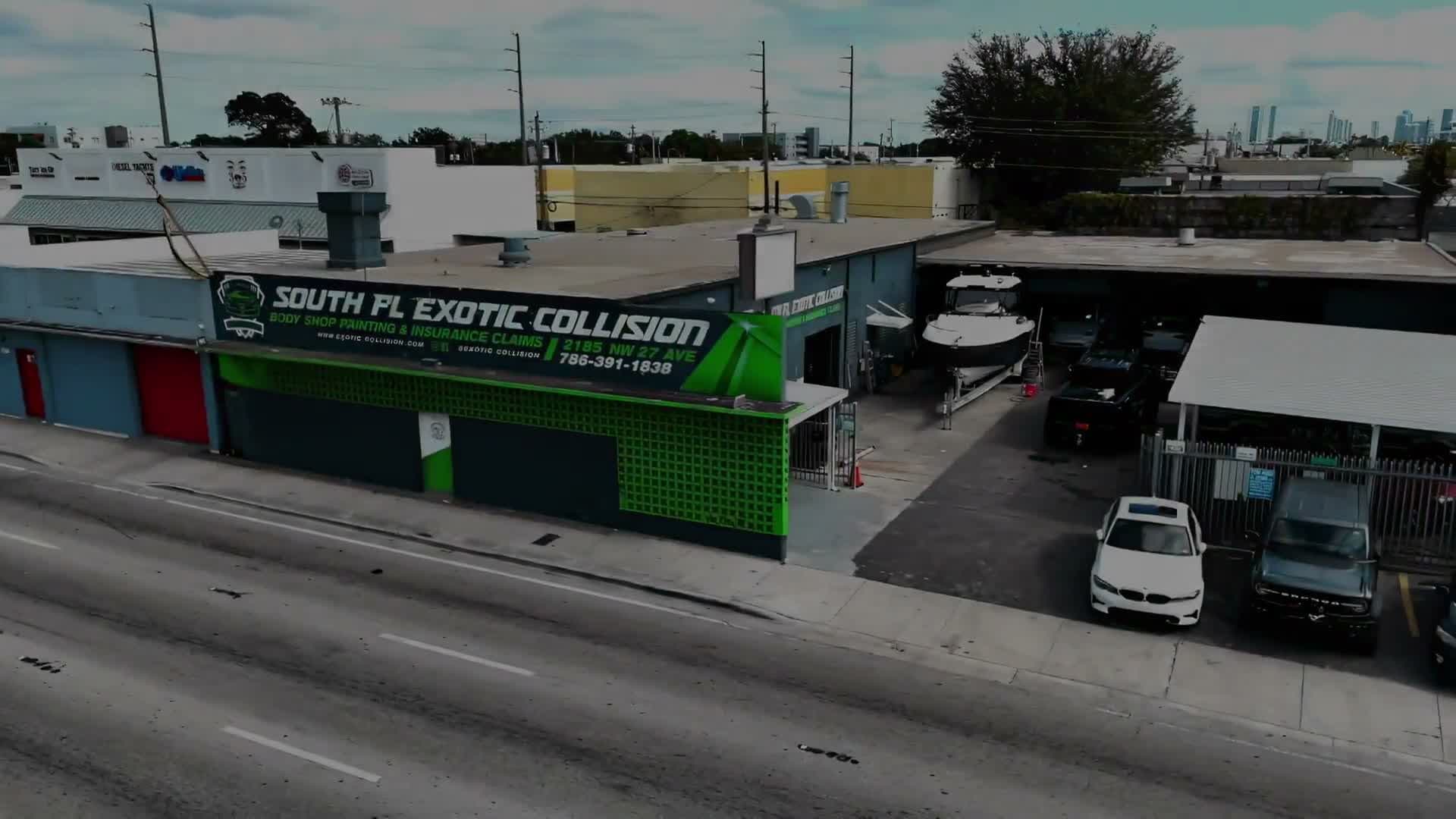 South FL Exotic Collision shop exterior